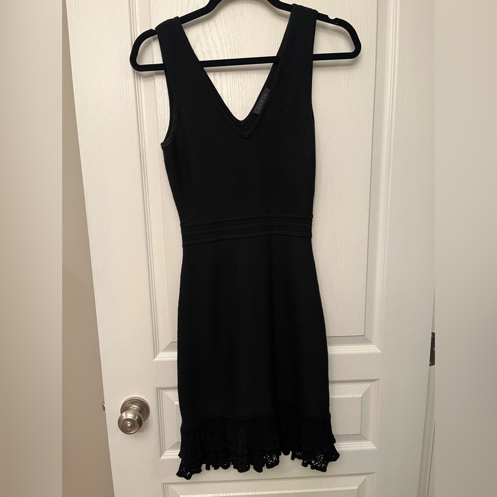 Guess Black fitted dress - worn once!
